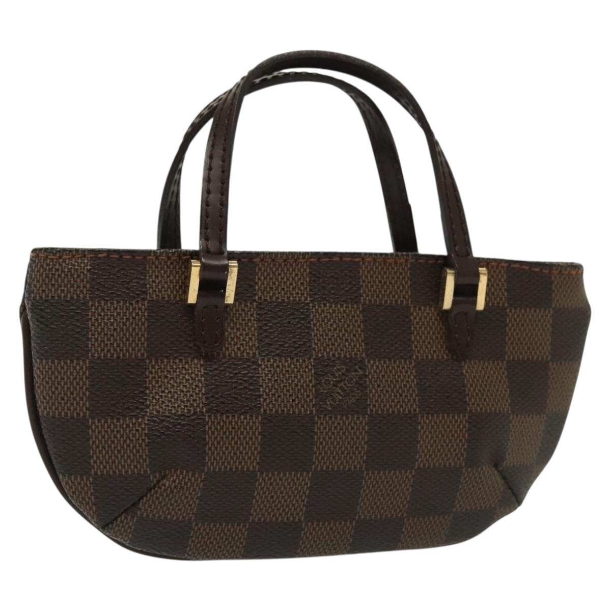 LOUIS VUITTON Damier Ebene Manosque GM Accessory Pouch N51120 LV Auth 140086