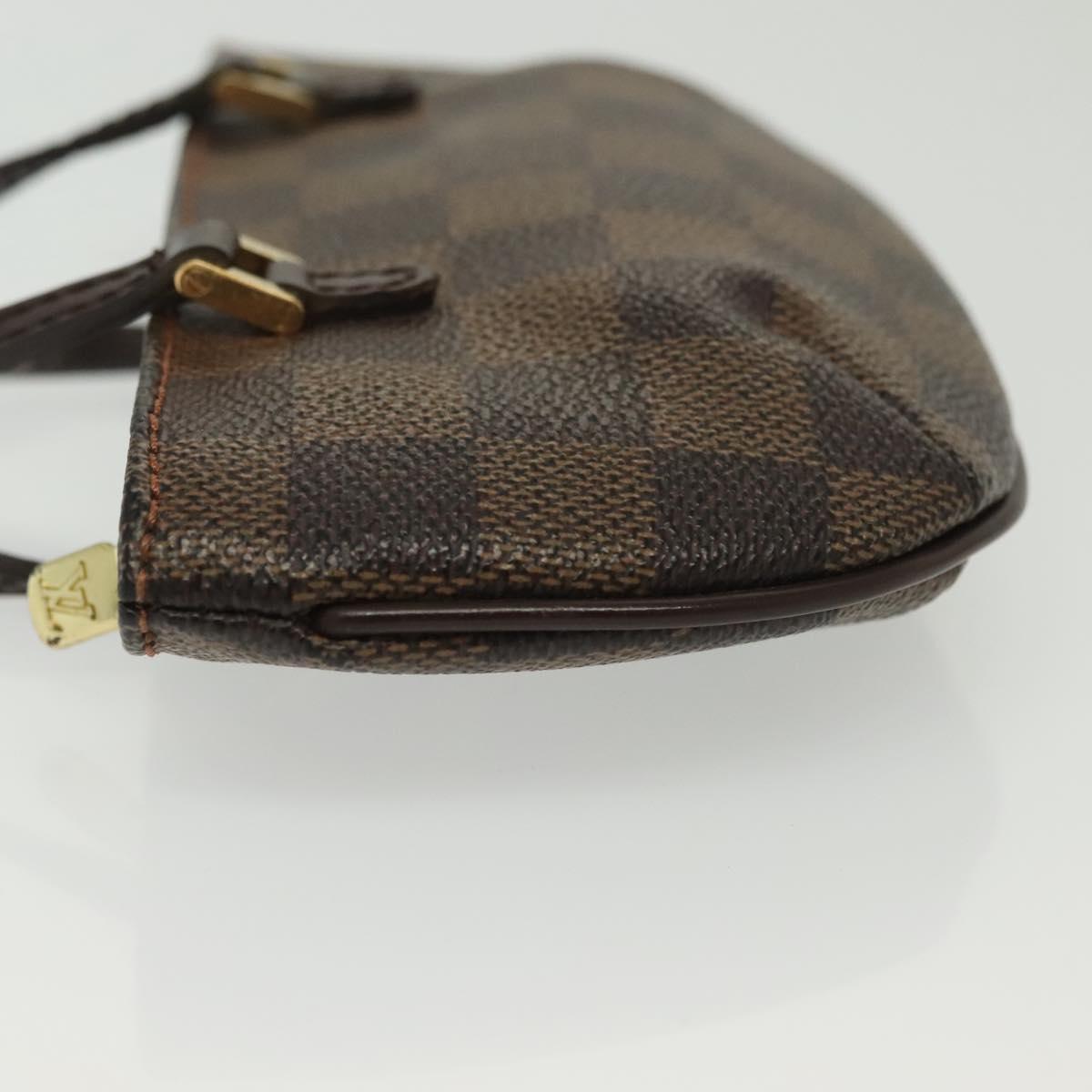 LOUIS VUITTON Damier Ebene Manosque GM Accessory Pouch N51120 LV Auth 140086