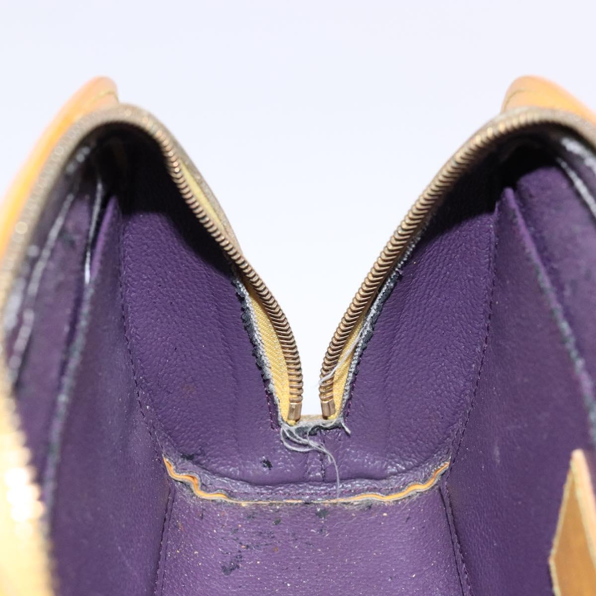 LOUIS VUITTON Epi Dauphine GM Pouch Yellow LV Auth 140087