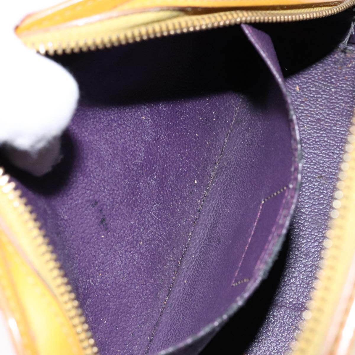 LOUIS VUITTON Epi Dauphine GM Pouch Yellow LV Auth 140087