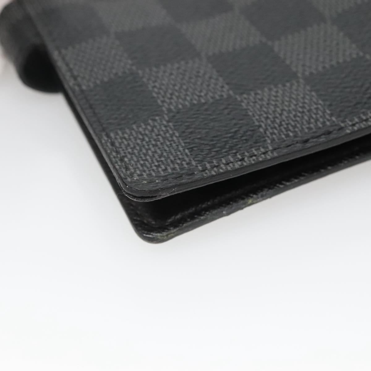 LOUIS VUITTON Damier Graphite Agenda PM Day Planner Cover R21130 LV Auth 140089