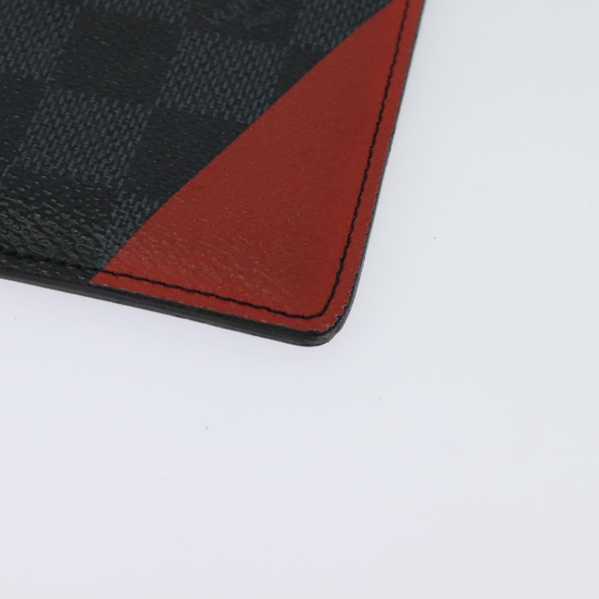 LOUIS VUITTON Damier Graphite Pochette Phone Shoulder Bag N41630 LV Auth 140090