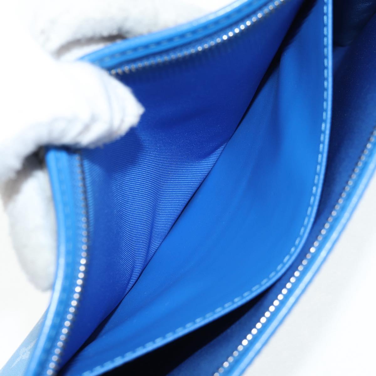 LOUIS VUITTON Monogram Crows Pochette Voyage Bag Blue White M45480 Auth 140129M