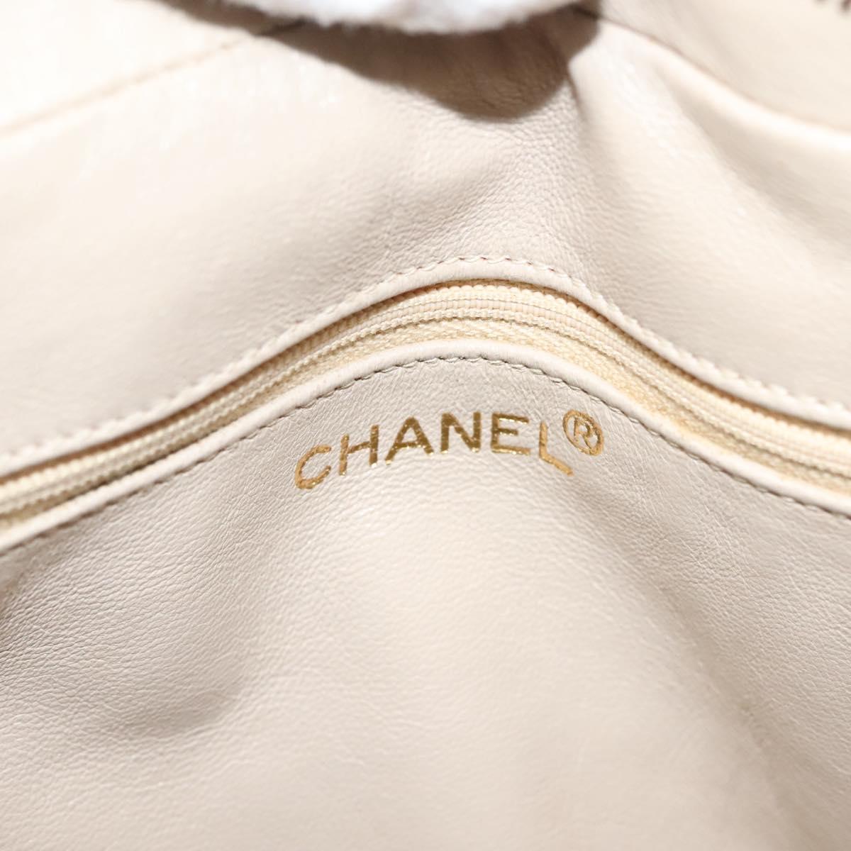CHANEL Chain Matelasse Shoulder Bag Lamb Skin Pink Gold CC Auth 140142