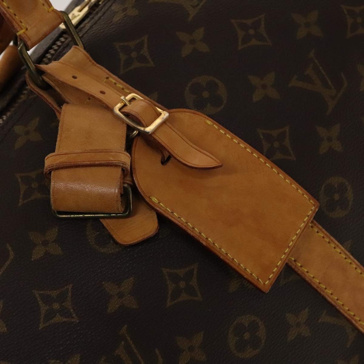 LOUIS VUITTON Monogram Keepall 55 Boston Bag M41424 LV Auth 140155