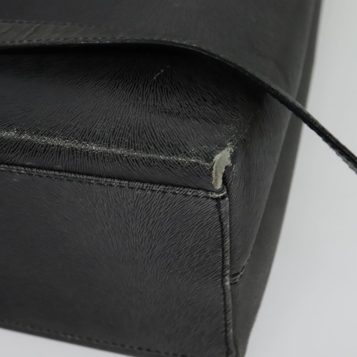 Salvatore Ferragamo Gancini Backpack Leather 2way Gray Silver Auth 140161