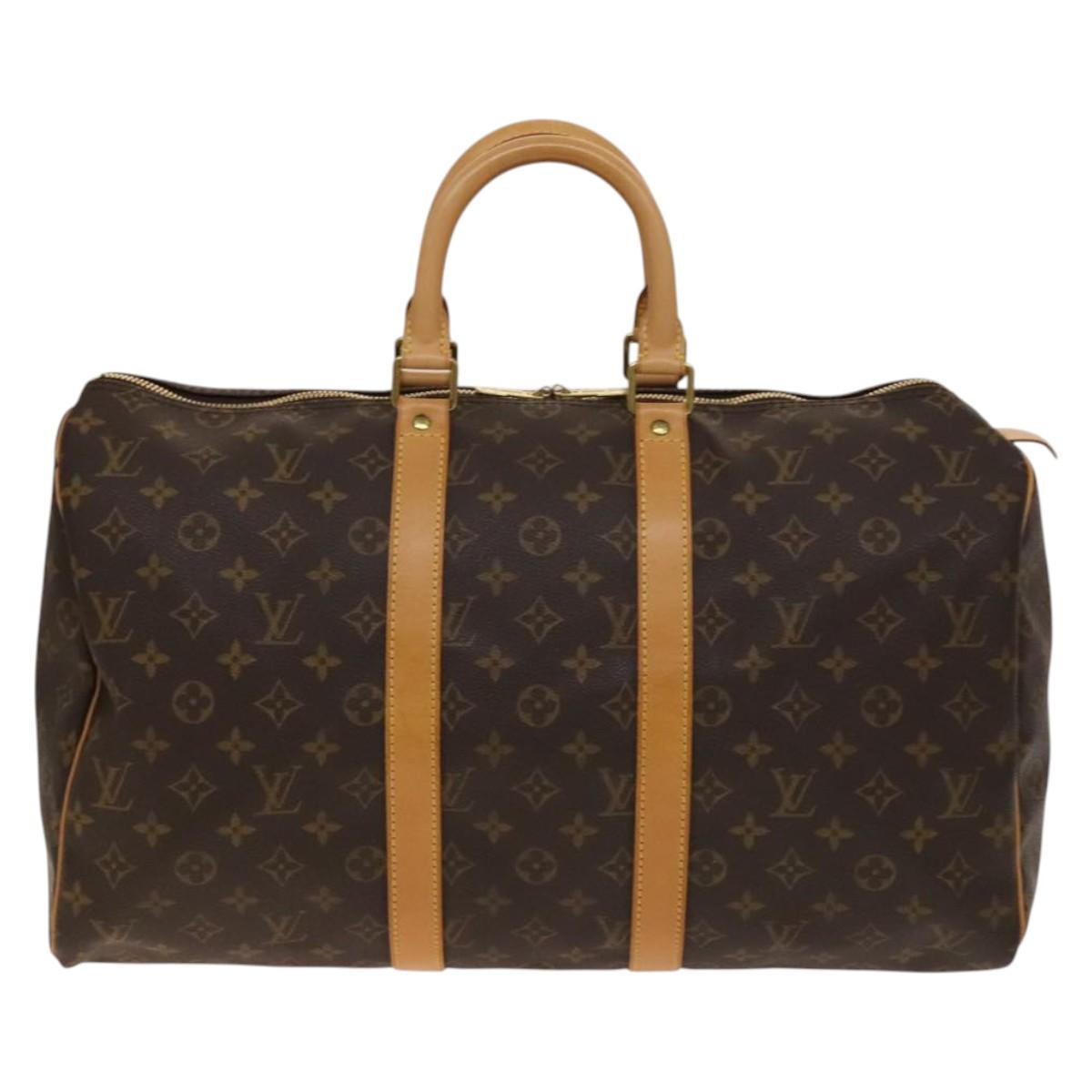 LOUIS VUITTON Monogram Keepall 45 Boston Bag M41428 LV Auth 140171