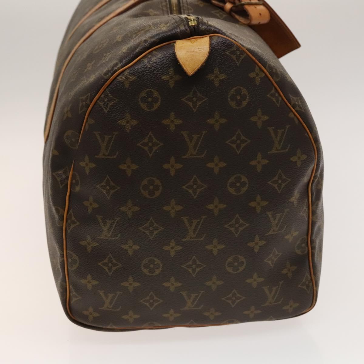 LOUIS VUITTON Monogram Keepall 55 Boston Bag M41424 LV Auth 140173