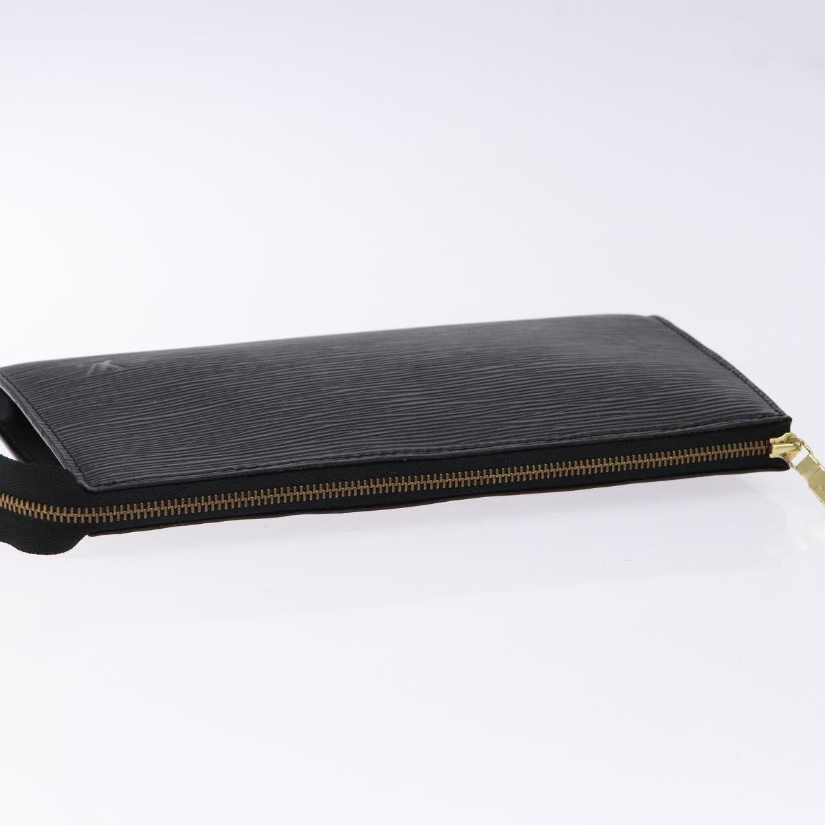 LOUIS VUITTON Epi Pochette Accessoires Accessory Pouch Black M52982 Auth 140188