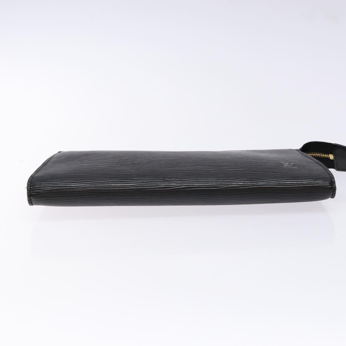 LOUIS VUITTON Epi Pochette Accessoires Accessory Pouch Black M52982 Auth 140188