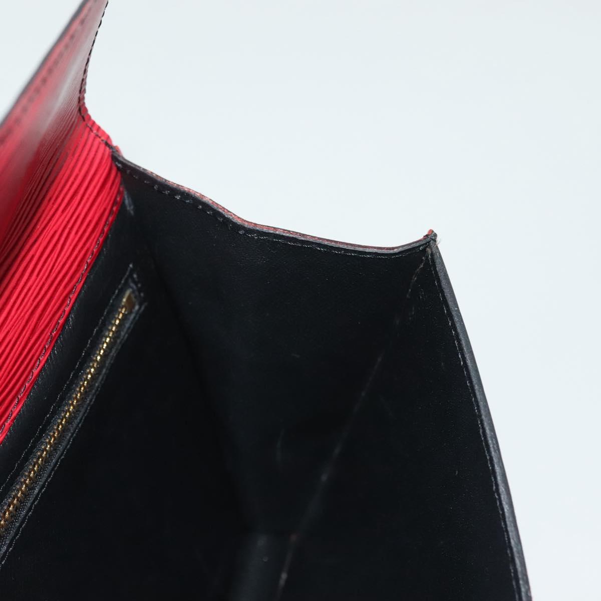 LOUIS VUITTON Epi Montaigne 23 Clutch Bag Red M52667 LV Auth 140189