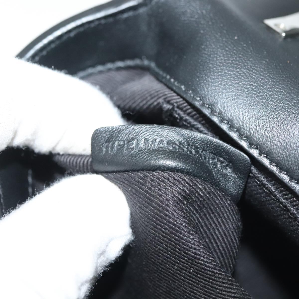 BURBERRY Chain Shoulder Bag Enamel Silver Auth 140195
