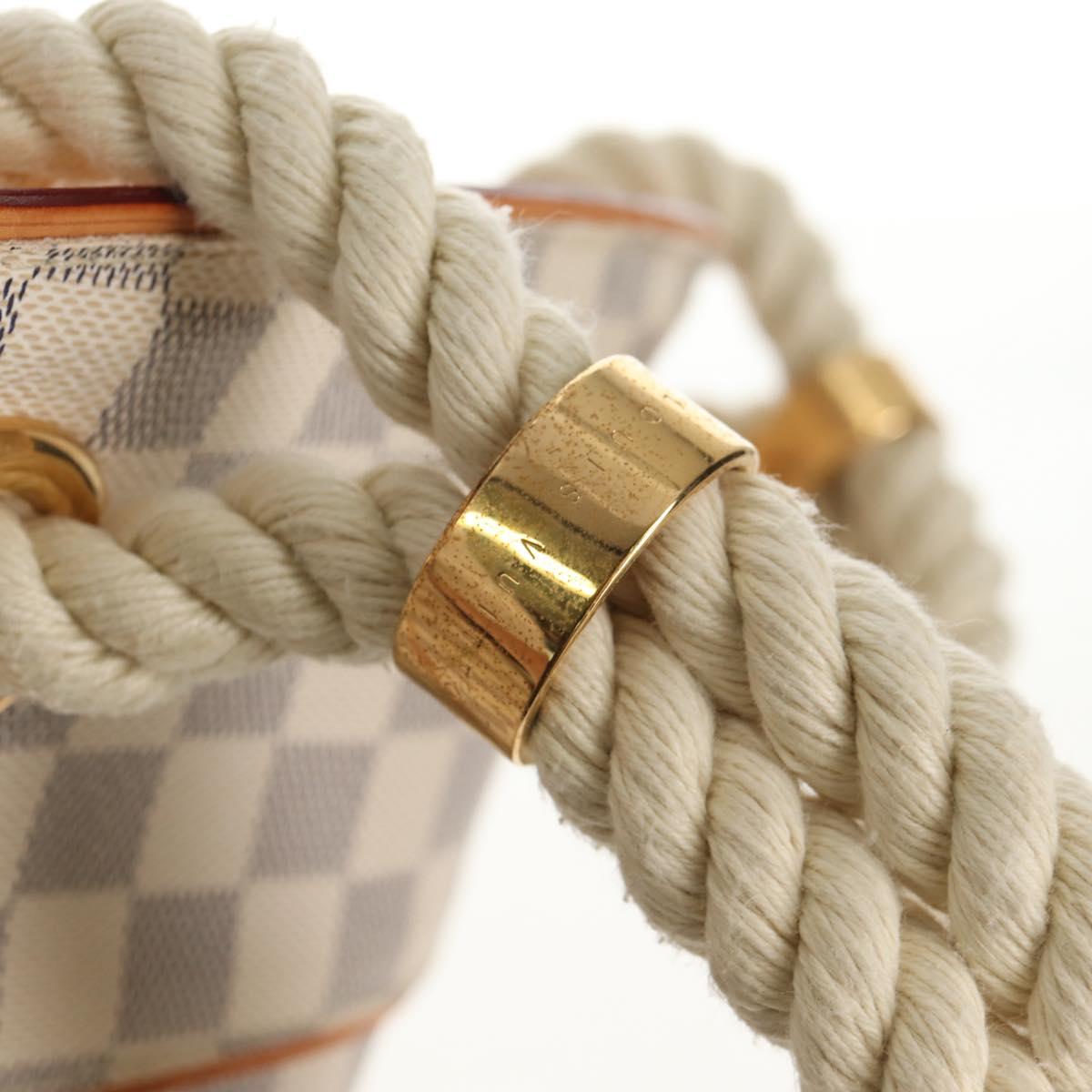 LOUIS VUITTON Damier Azur Pombronn PM Shoulder Bag N48057 LV Auth 140201V