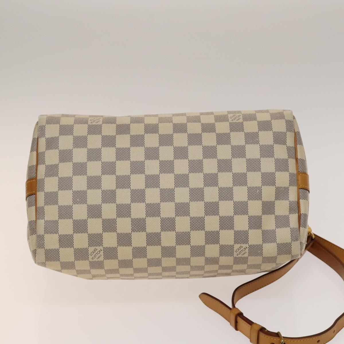 LOUIS VUITTON Damier Azur Speedy Bandouliere 30 Bag 2way N41052 LV Auth 140202