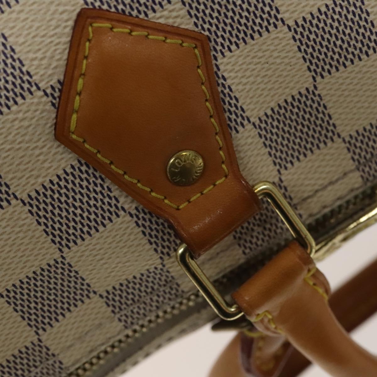 LOUIS VUITTON Damier Azur Speedy Bandouliere 30 Bag 2way N41052 LV Auth 140202