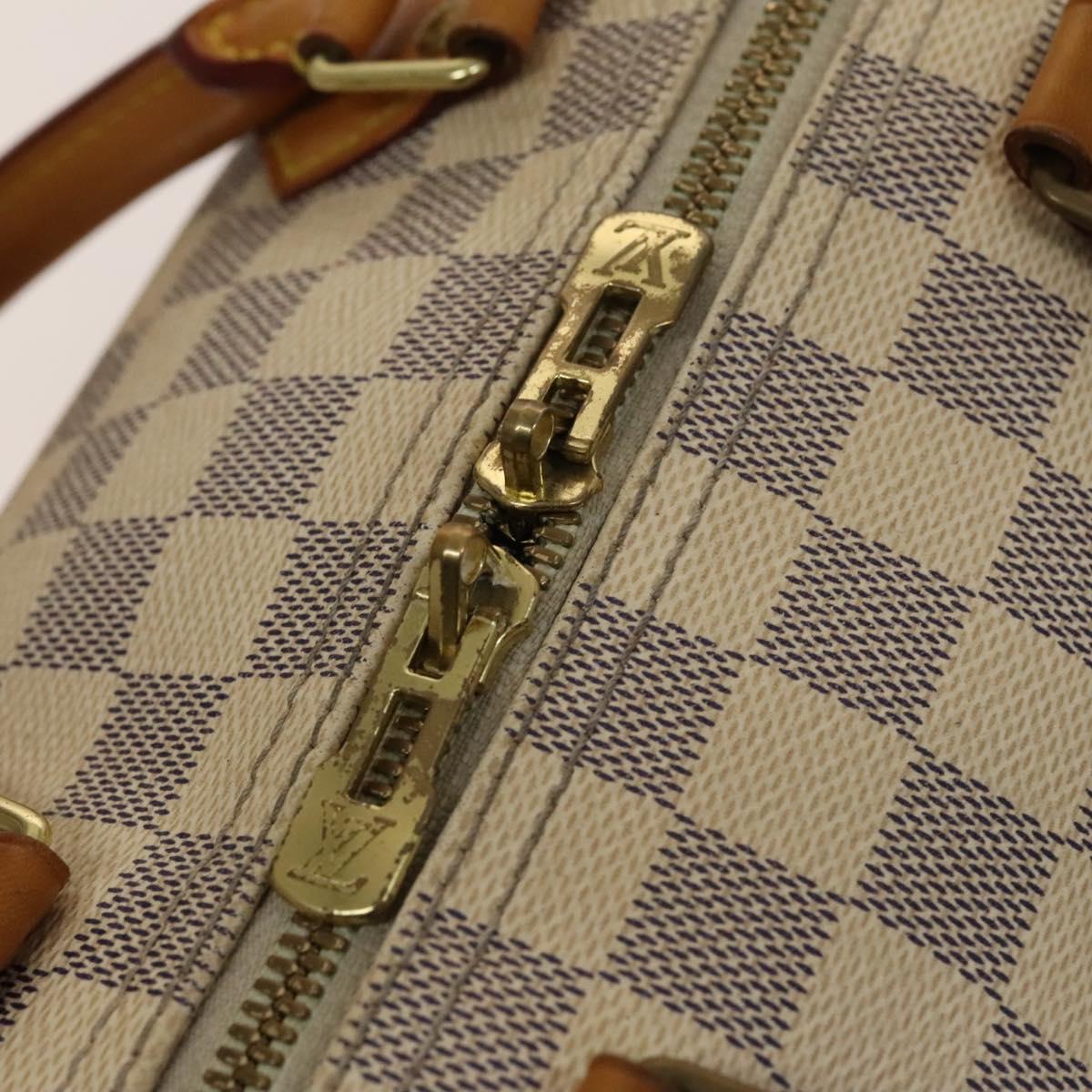 LOUIS VUITTON Damier Azur Speedy Bandouliere 30 Bag 2way N41052 LV Auth 140202
