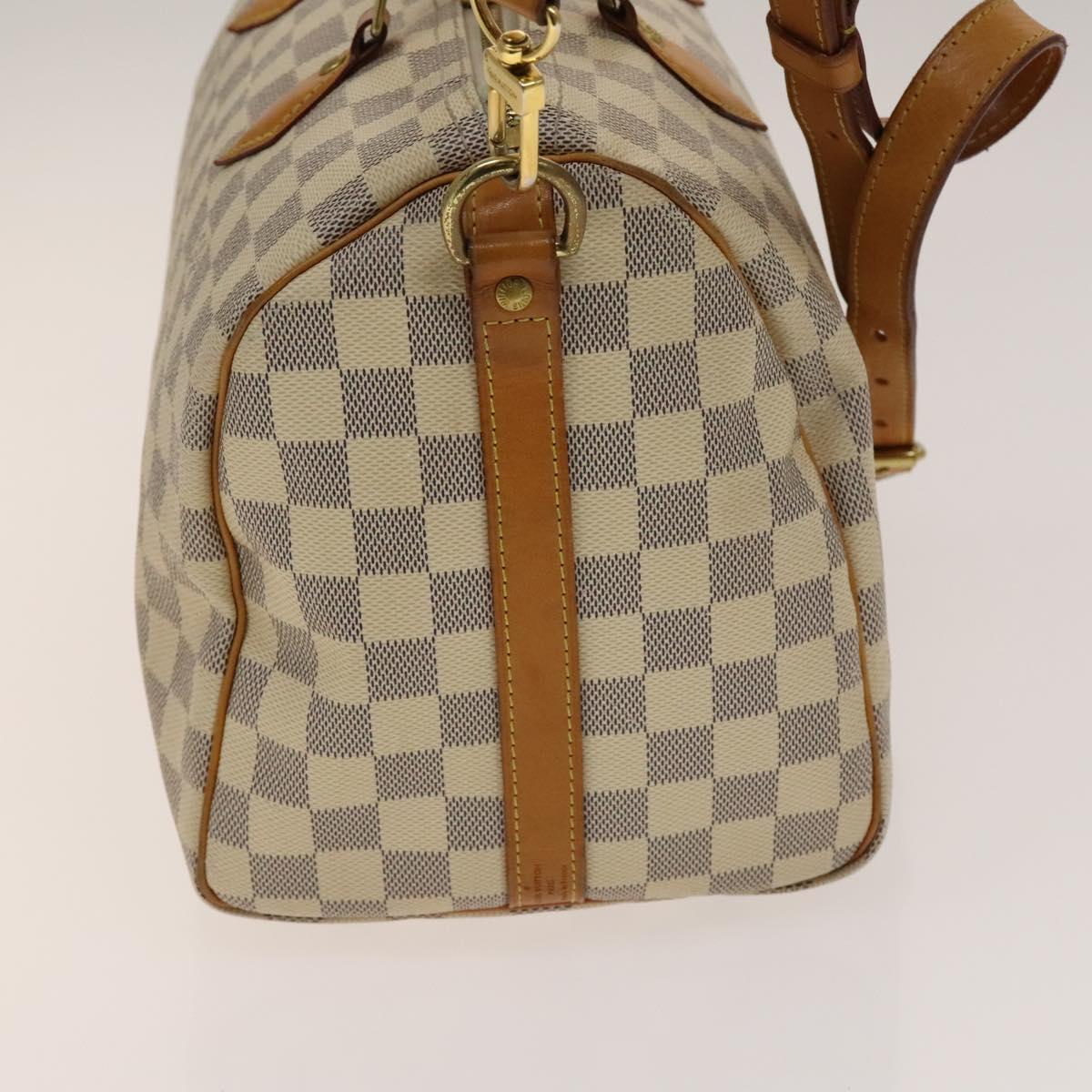LOUIS VUITTON Damier Azur Speedy Bandouliere 30 Bag 2way N41052 LV Auth 140202