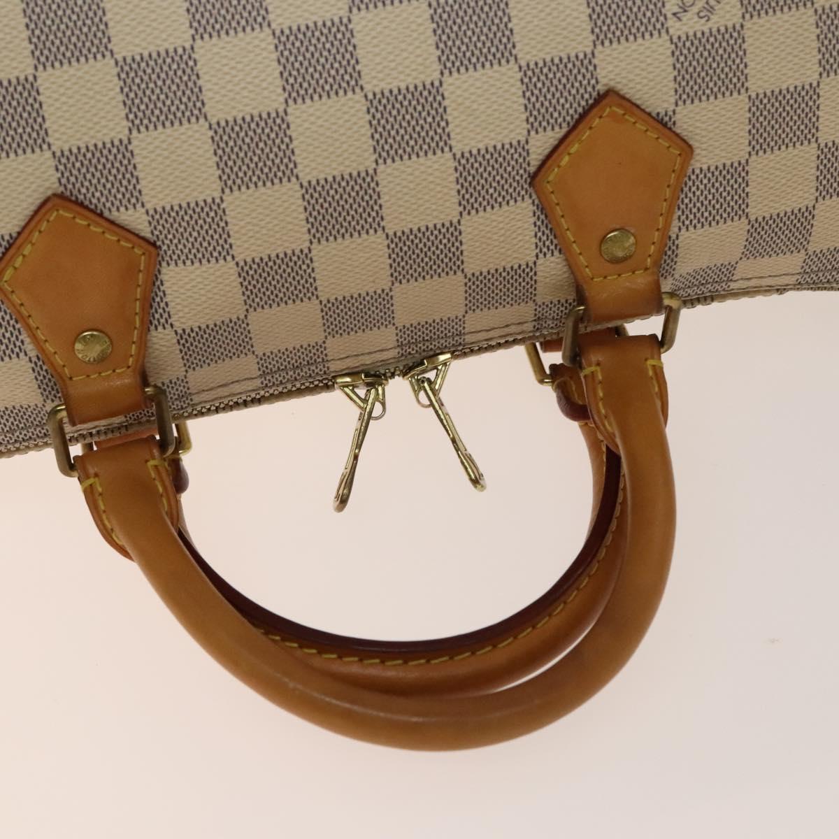 LOUIS VUITTON Damier Azur Speedy Bandouliere 30 Bag 2way N41052 LV Auth 140202