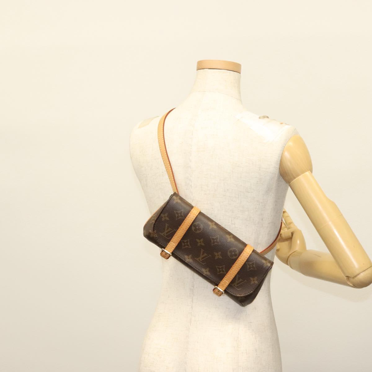 LOUIS VUITTON Monogram Pochette Marrell Waist Bag M51159 LV Auth 140216