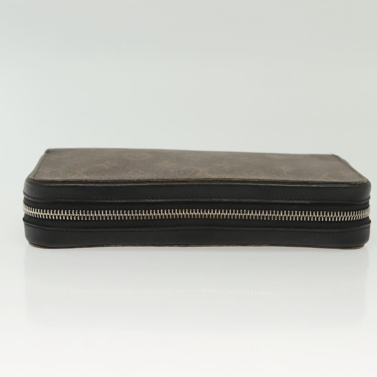 LOUIS VUITTON Monogram Macassar Zippy XL Long Wallet M61506 LV Auth 140217