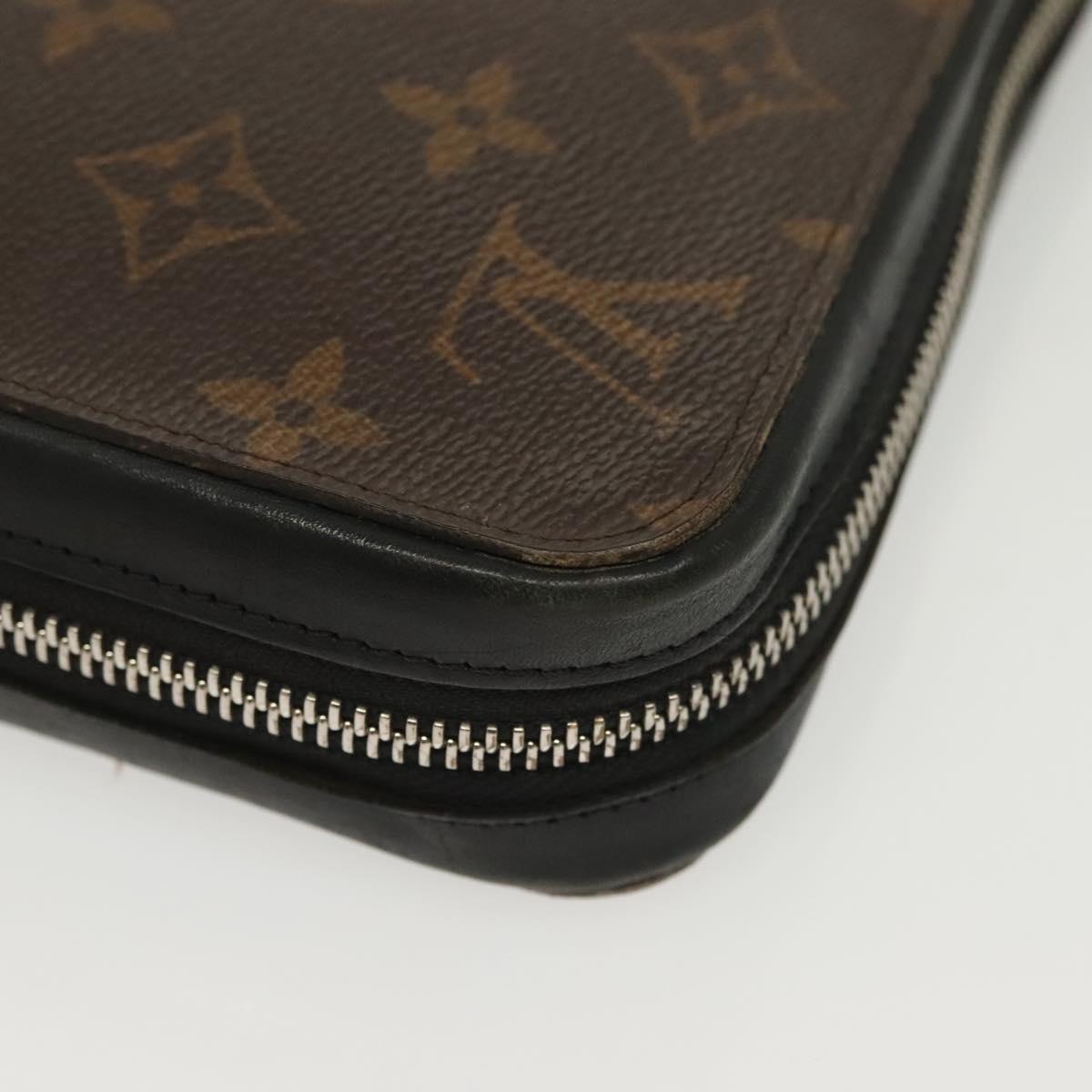 LOUIS VUITTON Monogram Macassar Zippy XL Long Wallet M61506 LV Auth 140217