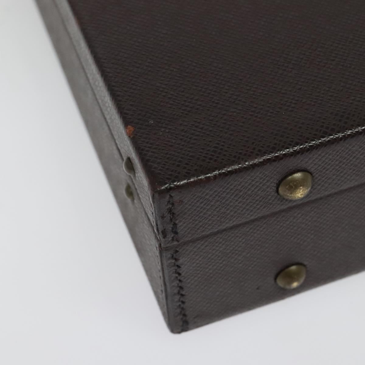 LOUIS VUITTON Taiga Leather Diplomat Trunk SPO Acajou M30016 LV Auth 140219