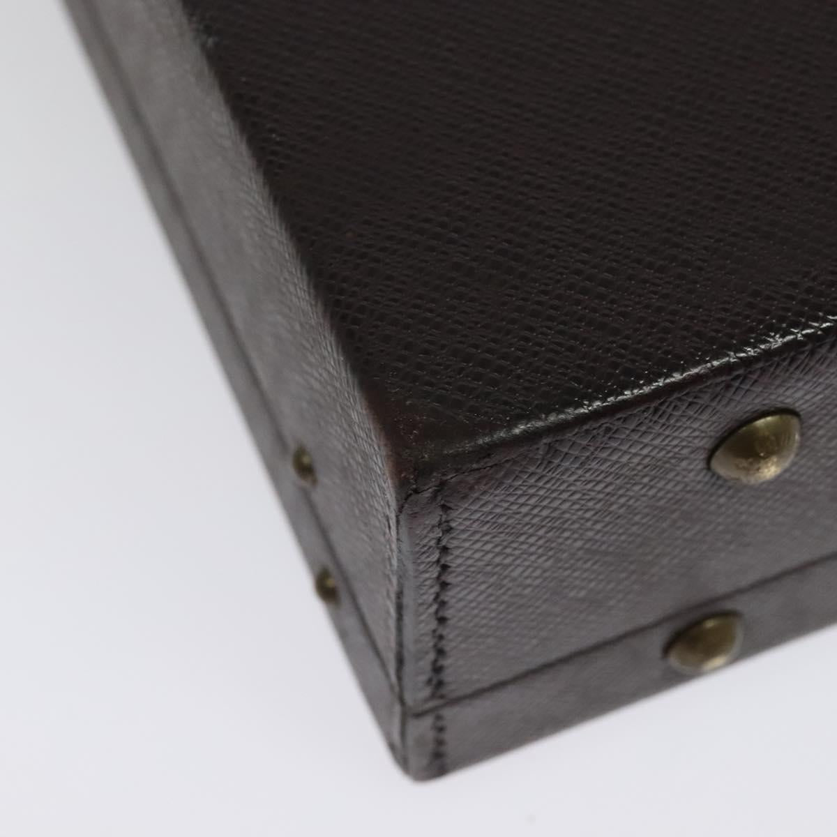 LOUIS VUITTON Taiga Leather Diplomat Trunk SPO Acajou M30016 LV Auth 140219