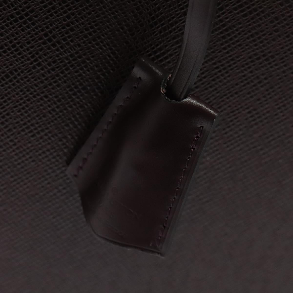 LOUIS VUITTON Taiga Leather Diplomat Trunk SPO Acajou M30016 LV Auth 140219