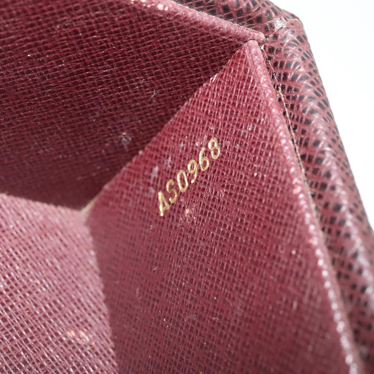 LOUIS VUITTON Taiga Leather Diplomat Trunk SPO Acajou M30016 LV Auth 140219