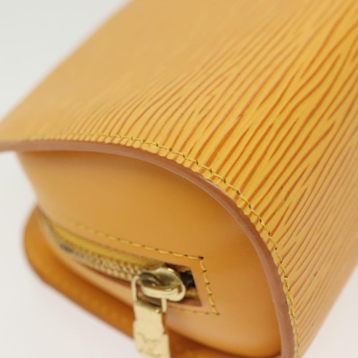 LOUIS VUITTON Epi Dauphine PM Pouch Yellow M48449 LV Auth 140220