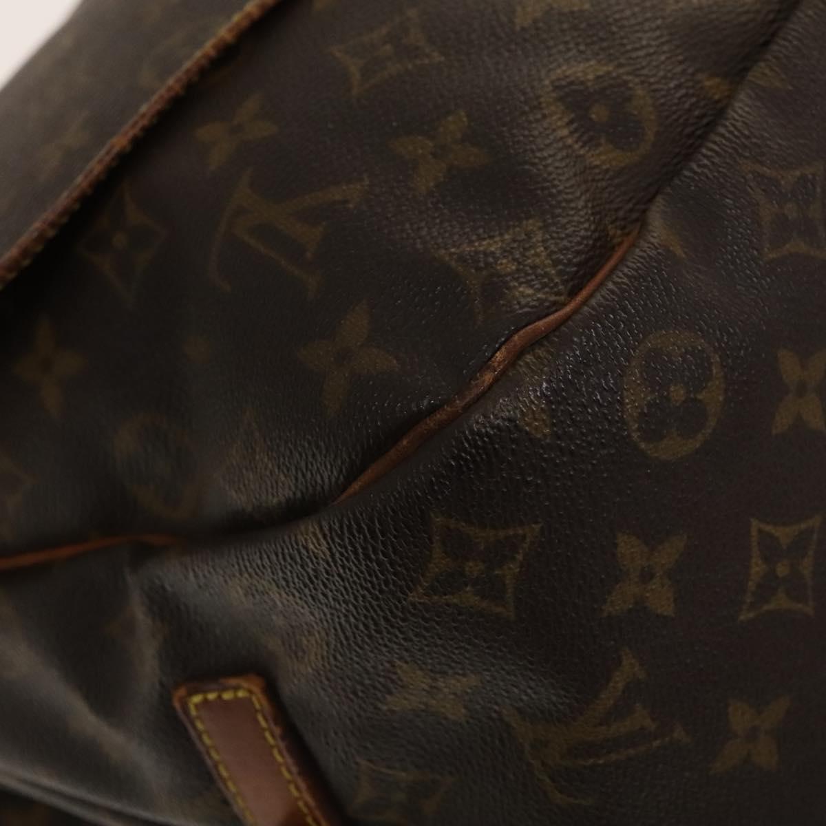 LOUIS VUITTON Monogram Saumur 35 Shoulder Bag M42254 LV Auth 140247
