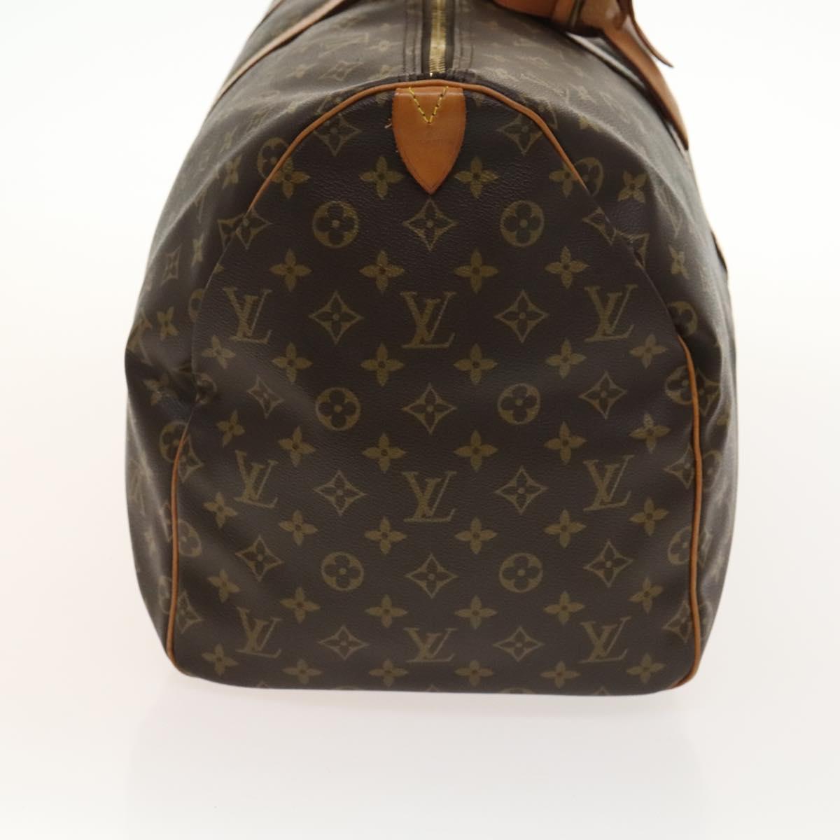 LOUIS VUITTON Monogram Keepall 55 Boston Bag M41424 LV Auth 140251