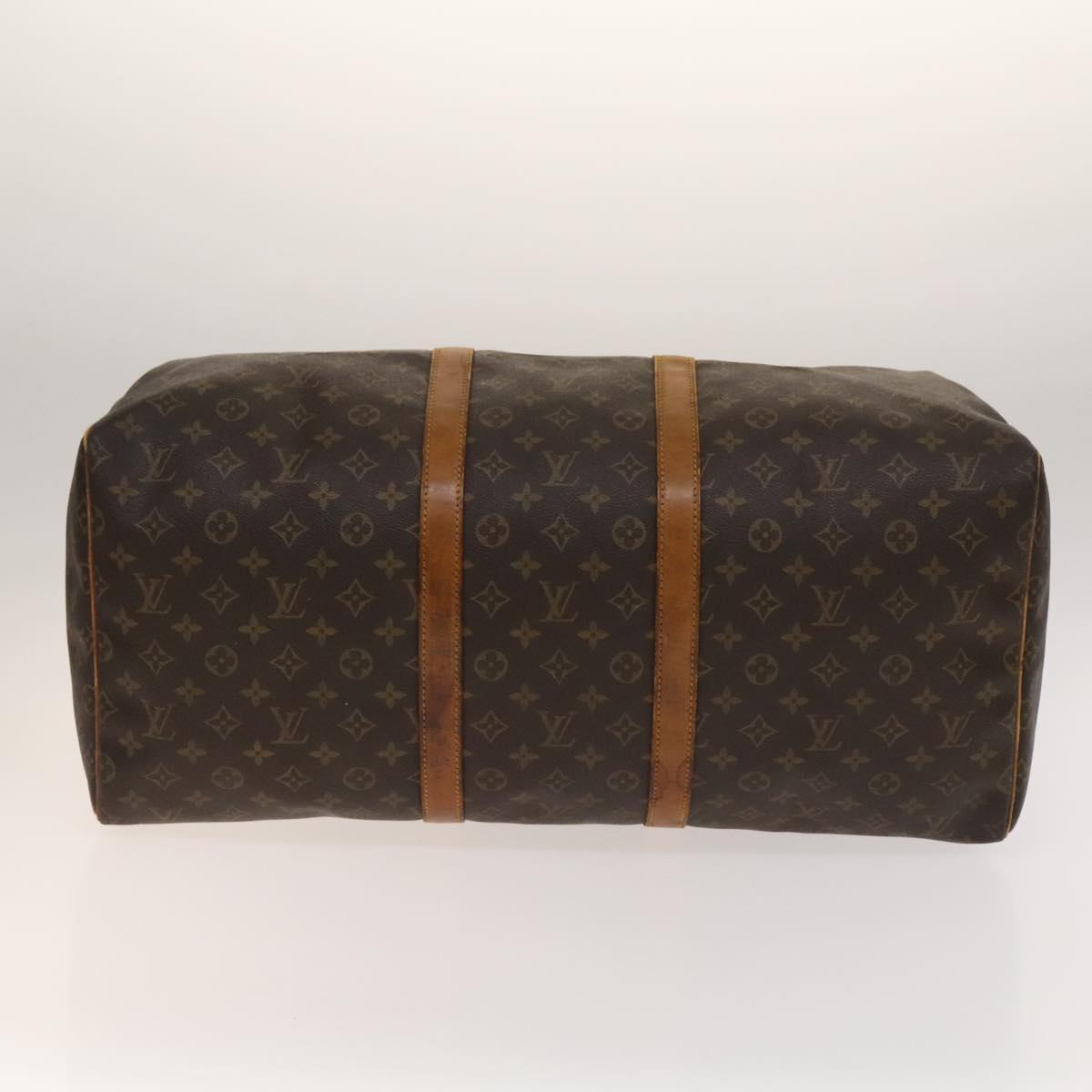 LOUIS VUITTON Monogram Keepall 55 Boston Bag M41424 LV Auth 140260