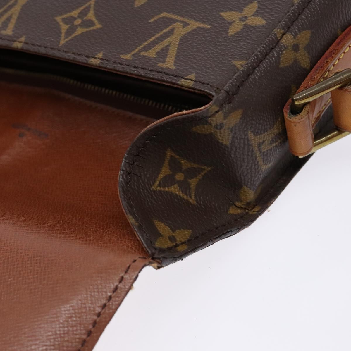 LOUIS VUITTON Monogram Saint Cloud GM Shoulder Bag M51242 LV Auth 140281