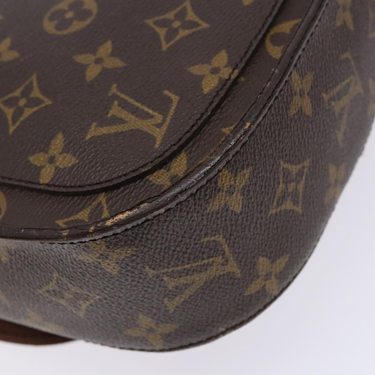 LOUIS VUITTON Monogram Saint Cloud GM Shoulder Bag M51242 LV Auth 140282