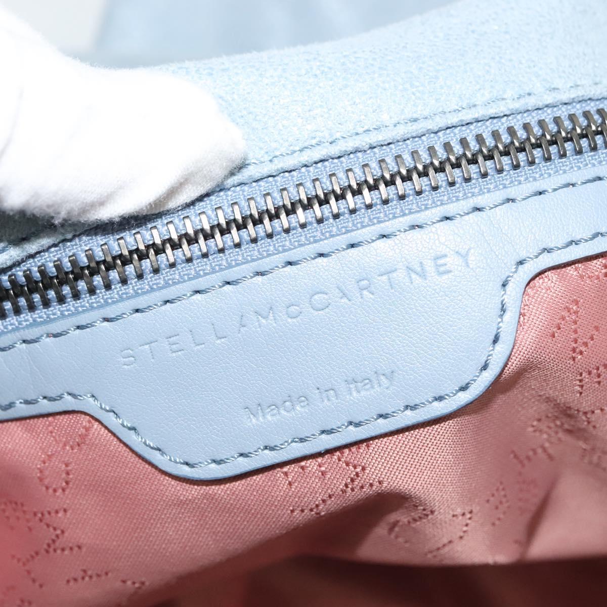 Stella MacCartney Chain Falabella Bag Suede 2way Light Blue 234387 Auth 140287