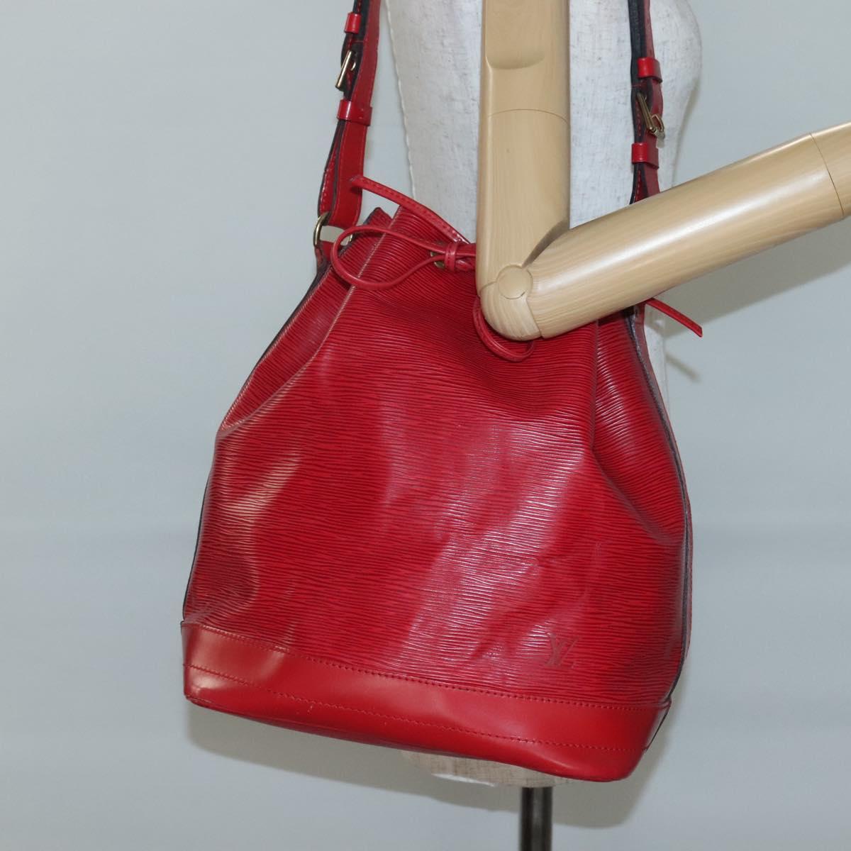 LOUIS VUITTON Epi Noe Shoulder Bag Red M44007 LV Auth 140295