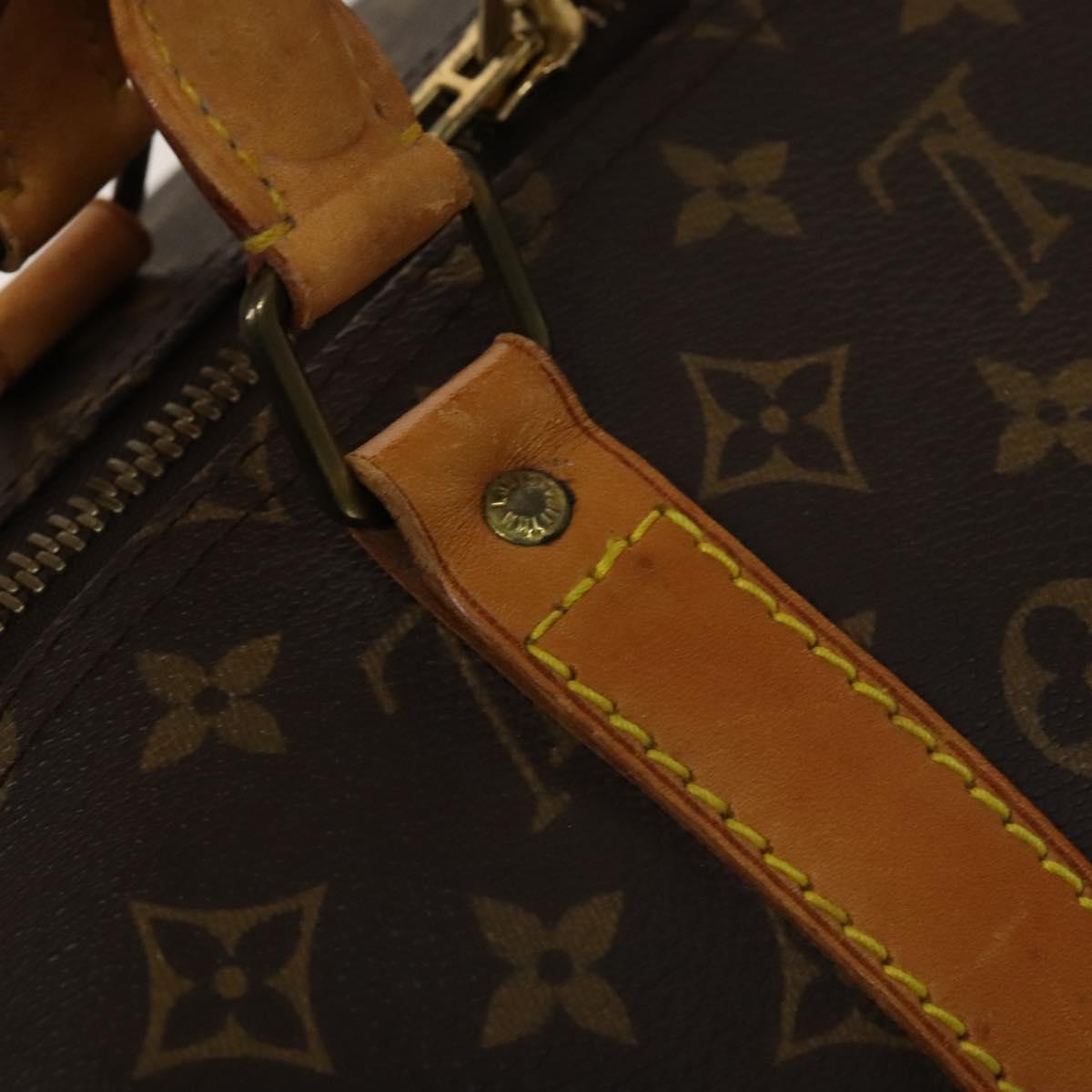 LOUIS VUITTON Monogram Keepall 55 Boston Bag M41424 LV Auth 140303