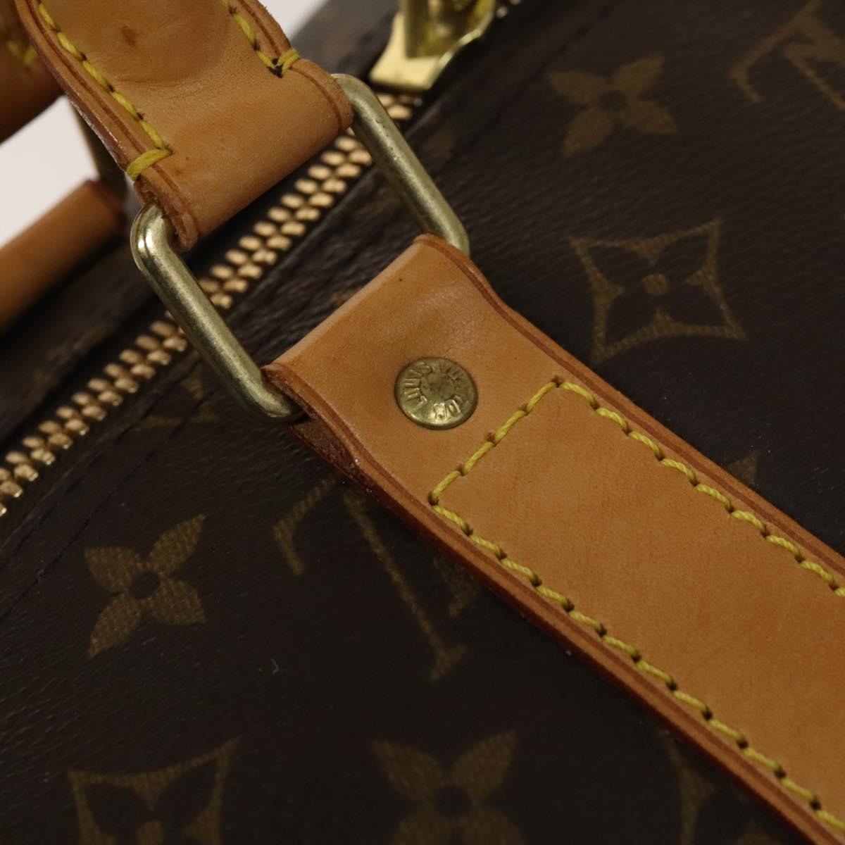 LOUIS VUITTON Monogram Keepall 55 Boston Bag M41424 LV Auth 140304