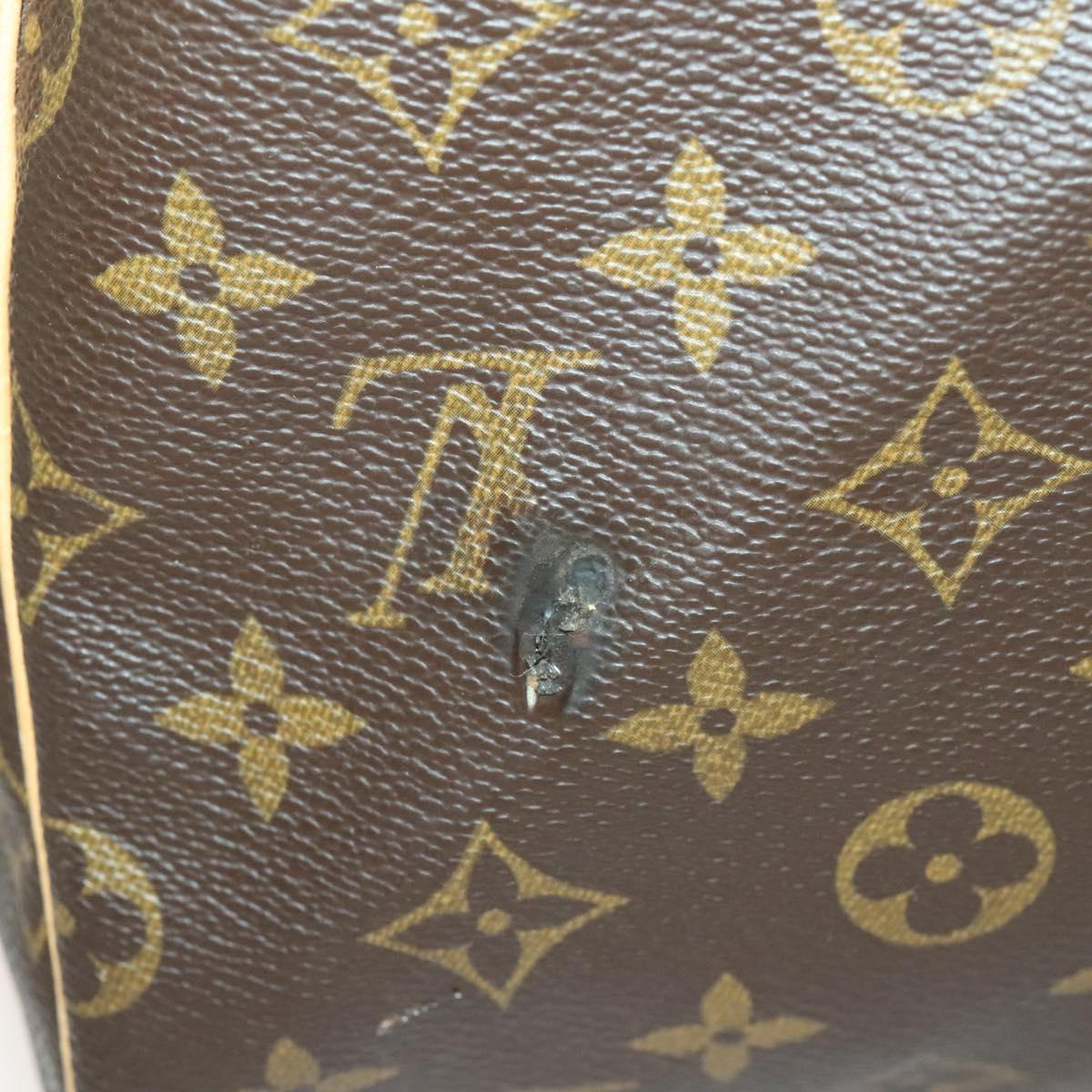 LOUIS VUITTON Monogram Keepall 55 Boston Bag M41424 LV Auth 140304