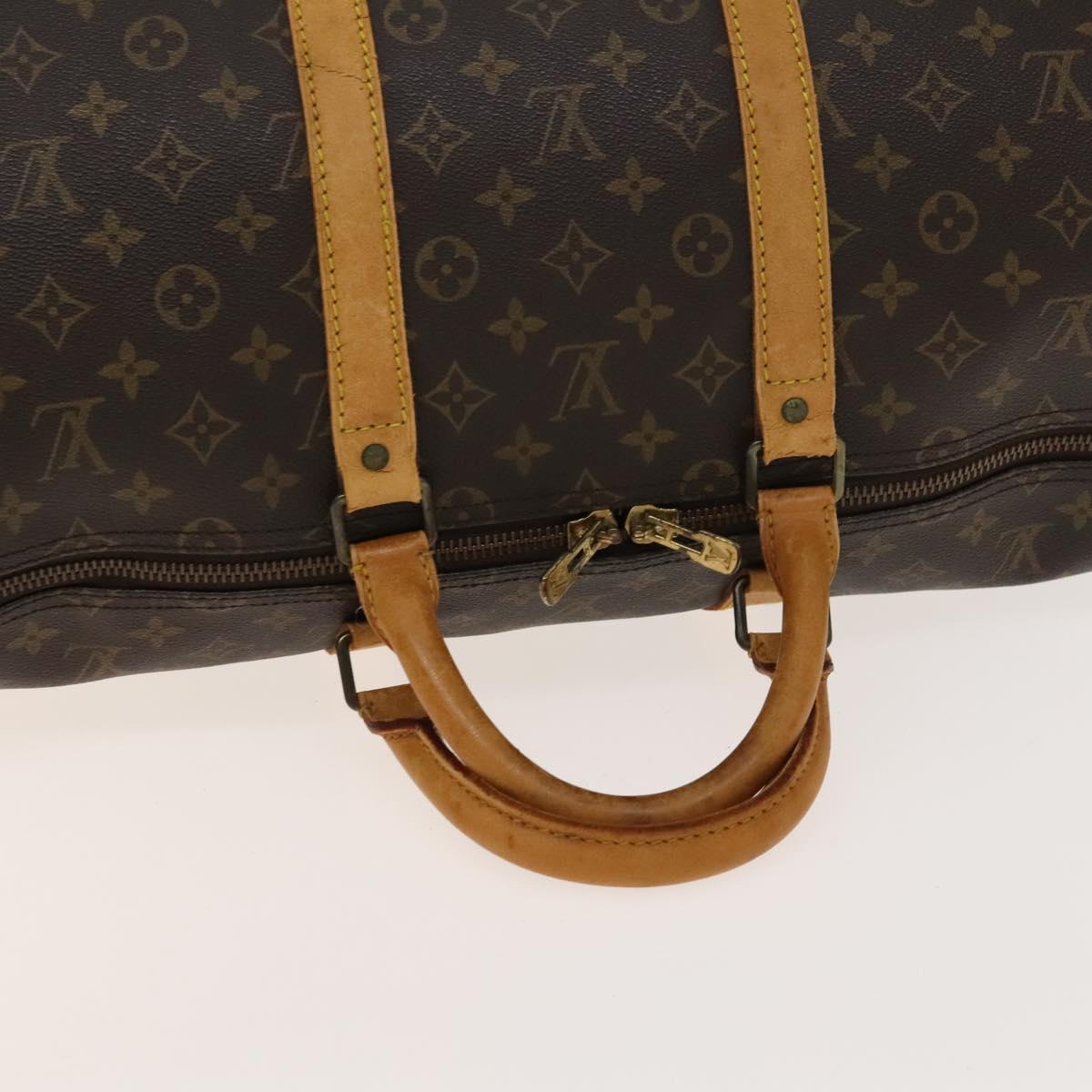 LOUIS VUITTON Monogram Keepall 55 Boston Bag M41424 LV Auth 140305