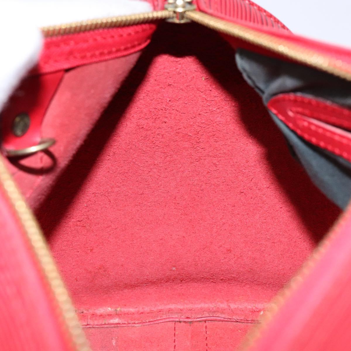 LOUIS VUITTON Epi Speedy 25 Hand Bag Castilian Red M43017 LV Auth 140324