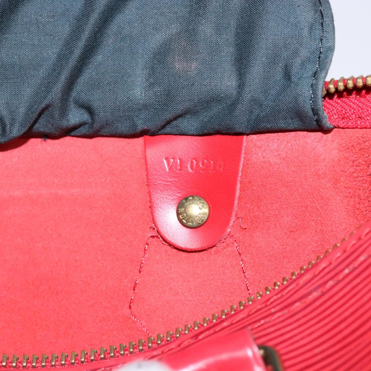 LOUIS VUITTON Epi Speedy 25 Hand Bag Castilian Red M43017 LV Auth 140324