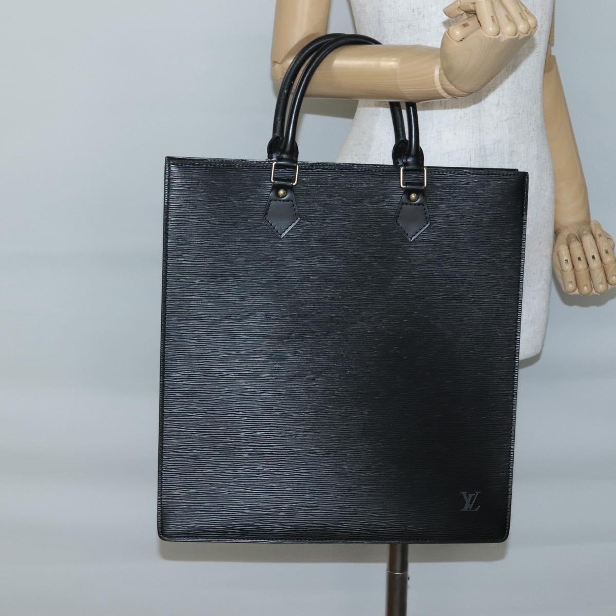 LOUIS VUITTON Epi Sac Plat Hand Bag Black M59082 LV Auth 140352
