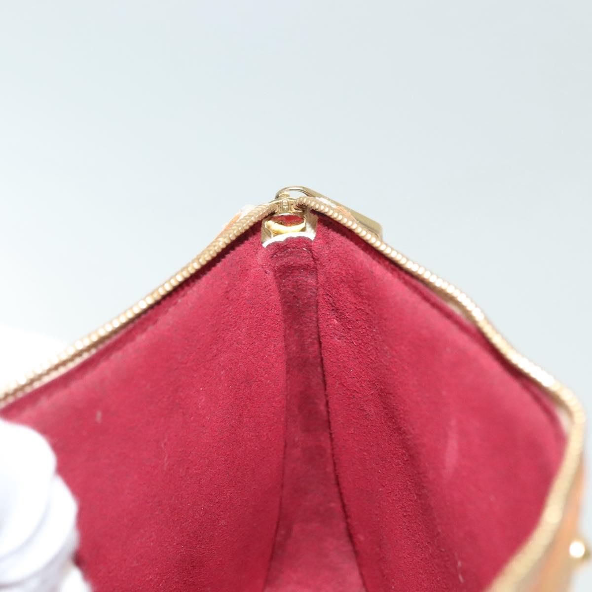 LOUIS VUITTON Monogram Multicolor Pochette Pouch White M92649 LV Auth 140354