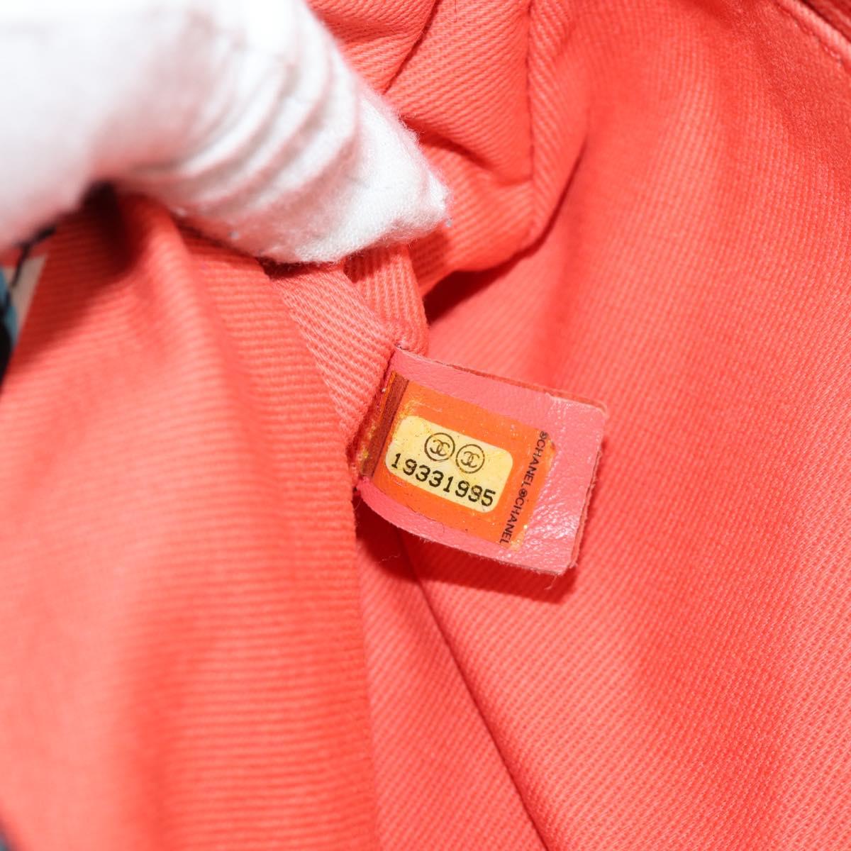 CHANEL Matelasse Chain Shoulder Bag Nylon Black Silver CC Auth 140364M