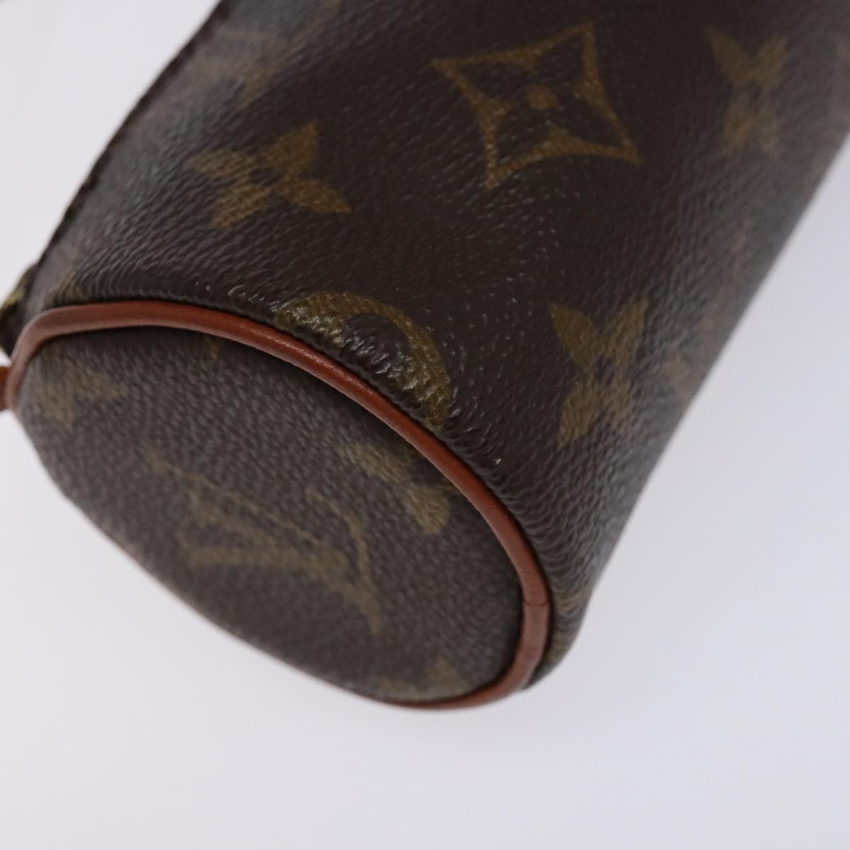 LOUIS VUITTON Monogram Papillon Pouch LV Auth 140372