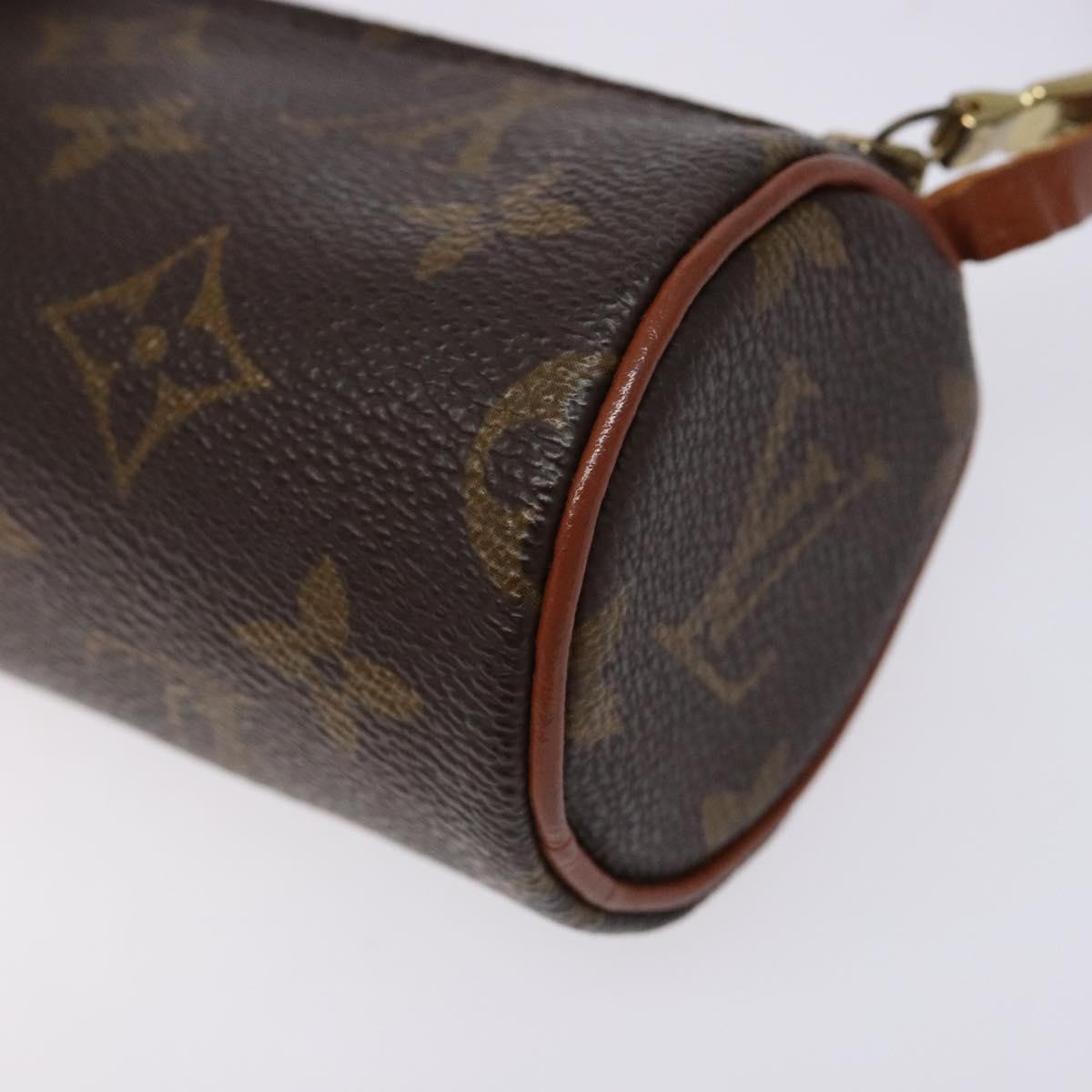 LOUIS VUITTON Monogram Papillon Pouch LV Auth 140372