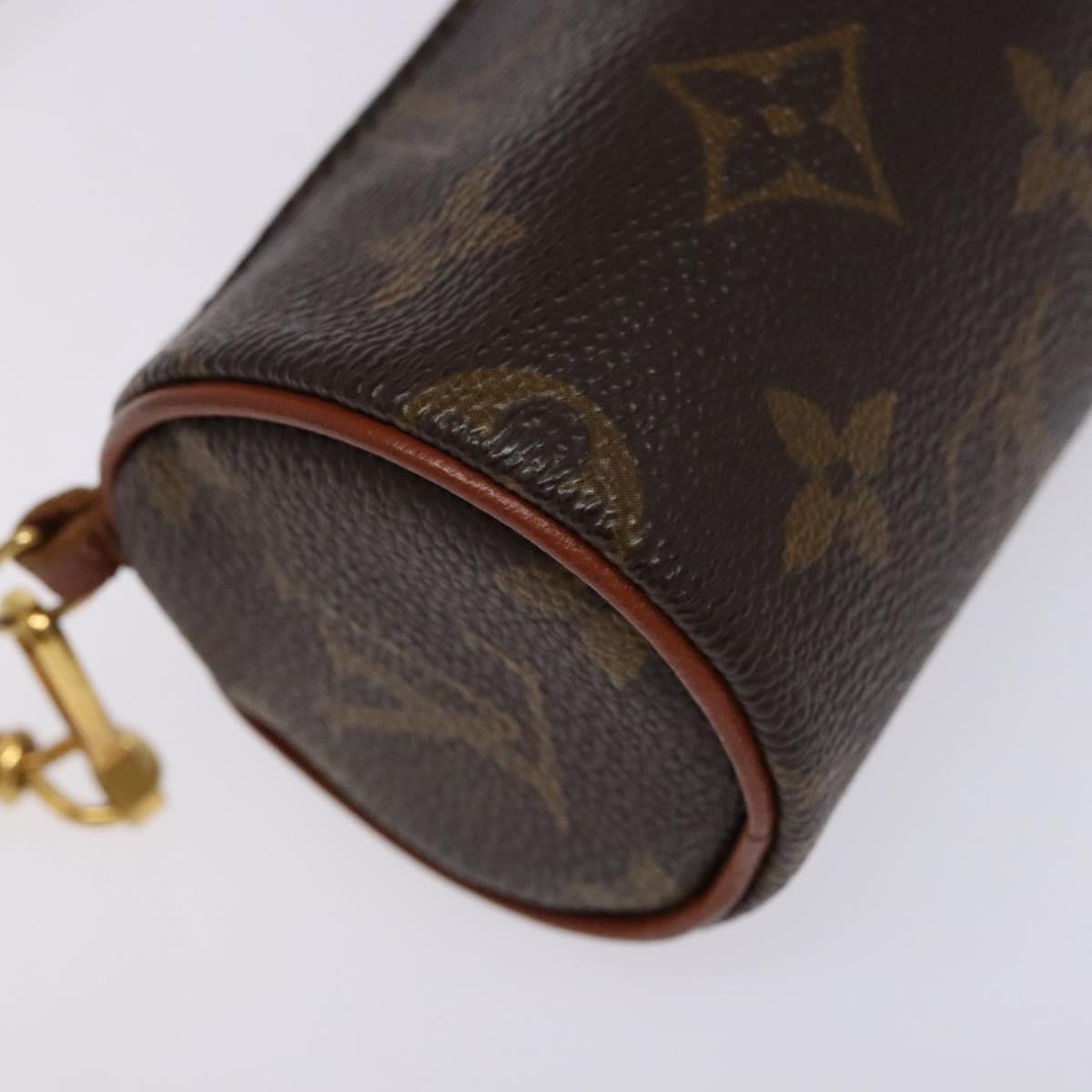 LOUIS VUITTON Monogram Papillon Pouch LV Auth 140372