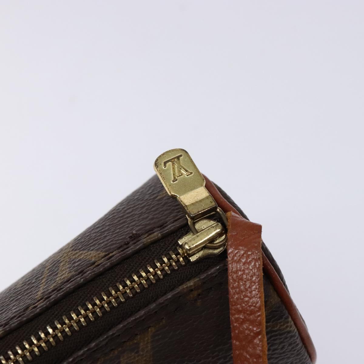 LOUIS VUITTON Monogram Papillon Pouch LV Auth 140372